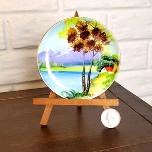 VTG, handpainted saucer, signed, Japan